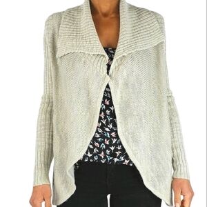 Element Open Cardigan Size Small Creme Knit